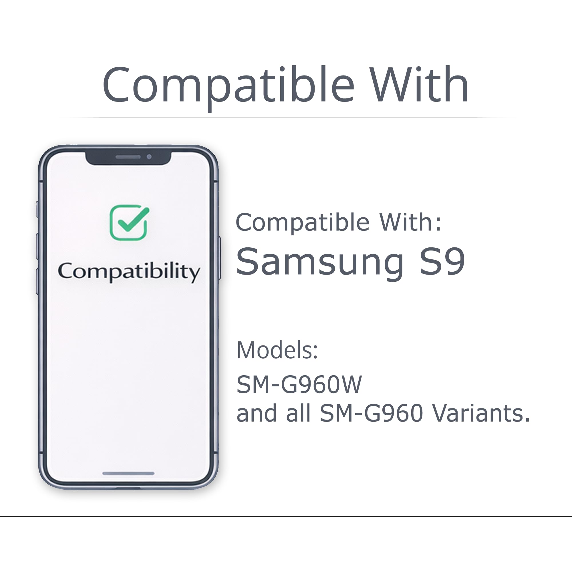 NuFix Back Glass Replacement for Samsung Galaxy S9 with Camera